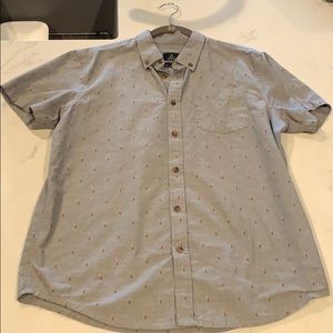 Prana Short Sleeve Button Up - M